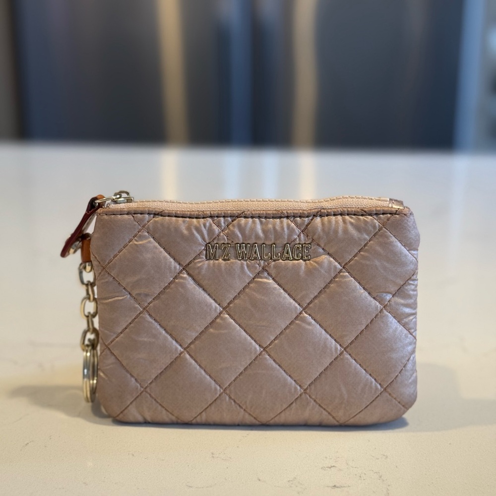 MZ Wallace Flat Metro Key Pouch - Light Pink
